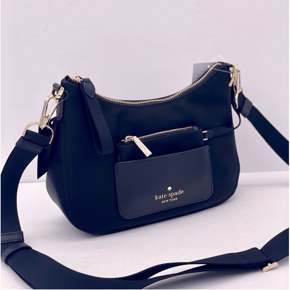 kate spade Handbags - Kate Spade Chelsea Nylon Crossbody with coin pouch  Black